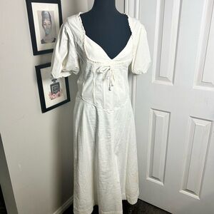 White milkmaid dress